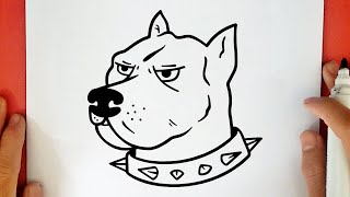 COMO DIBUJAR UN PITBULL