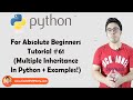 Multiple Inheritance | Python Tutorials For Absolute Beginners In Hindi #61