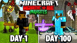 I Spent 100 Days in PARASITE OUTBREAK Hardcore Minecraft.. Here's What Happened