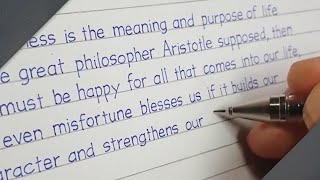 Print Handwriting! English Handwriting, Neat and Clean | Simple Calligraphy Writing | Happiness