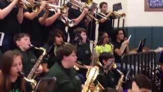 Heritage Middle School Pep Band performs Uptown Funk