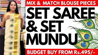 Set Mundu | Set Saree Collections | From Rs.495/- | 02APR24