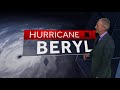 5 p.m. update on Hurricane Beryl