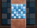 Square mixed light blue anti slip glossy ceramic mosaic tiles