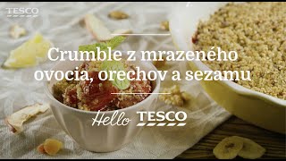 Tesco Recepty | Crumble z mrazeného ovocia, orechov a sezamu