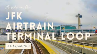 AirTrain JFK Ride - Front Window View