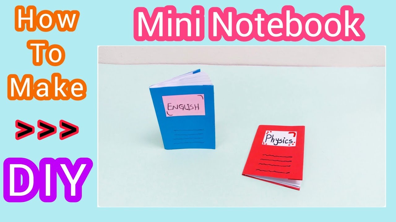 How To Make A Mini Notebook Mini Notebook Easy Origami Notebook Easy
