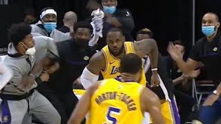 LeBron James shocks Lakers bench with one of the most disrespectful threes