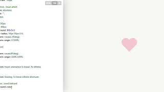 How to Create Beating Heart Animation by using Pure CSS and HTML - MR-CODE 2020