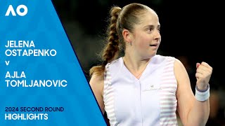 Jelena Ostapenko v Ajla Tomljanovic Highlights | Australian Open 2024 Second Round