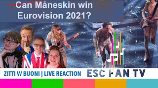 MåNESKIN  ZITTI E BUONI REACTION | ITALY EUROVISION 2021 REACTION |  LIVE Eurovision Fan Panel Show