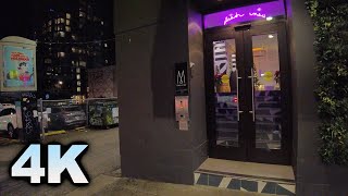 [4K]  Downtown Vancouver  Hotel Belmont Night Club District and Hostels - Walking in Canada