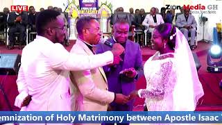 Solmenization of Holy Matrimony between Aps Isaac Tetteh Juddah \u0026 Dcns Chief. SUPT. Marian Osei -Adu