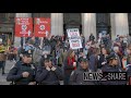 Protesters and MAGA supporters gather as Trump rallies in Madison Square Garden