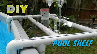 HOW TO BUILD a DIY POOL SHELF for an ABOVE GROUND POOL