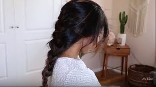 Aveda How-To | Chloe Cori Loose Textured Braid Hair Tutorial