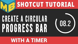 Shotcut Tutorial - Create a Circular Progress bar & Timer