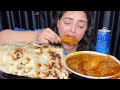 ASMR Eating: Spicy Chicken Korma with Garlic Butter Naan | Mukbang Eating Show