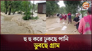 এবার বানের পানিতে ডুবছে ময়মনসিংহের বিস্তীর্ণ এলাকা | Mymensingh Flood | Channel 24