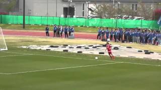 ★第90回関東大学サッカー2部 2016.4.16 東京国際大学2-0朝鮮大学校 後半①