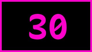30 Second Neon Purple Countdown Timer: Add Some Pop to Your Countdowns!
