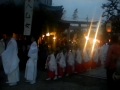 西院春日神社の春日祭の供奉行列が還列 2012.10.14