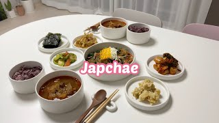 EP.09 🍚 신혼밥상 VLOG! 밥도둑 반찬, 소고기뭇국, 명엽채볶음, 애호박볶음, 잡채 만들기 [치즈부부]