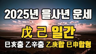 2025년 을사년 운세 무토일간 기토일간 운세#2025년을사년운세 #2025년일간별운세보는법