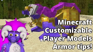 How to create Armor with the Customizable Player Models mod for Minecraft