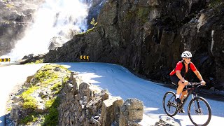 Trollstigen på sykkel 26  juni 2020