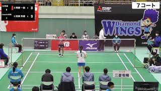 南部 一伽（三菱電機）vs 高瀬 秀穂（Cheerful鳥取）WS第2日・第二試合【S／Jリーグ2　2021】