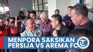 Menpora Amali Saksikan Laga Persija vs Arema FC di Stadion Patriot