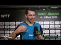 Patrick Franziska Post-SF Interview | #SaudiSmash 2024