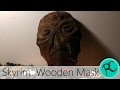 Carving the wooden dragon priest mask