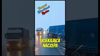 Uciekająca naczepa #truckdriver #trucker #camion #kierowcaciężarówki