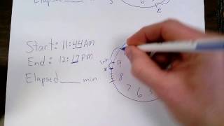 finding elapsed time within an hour