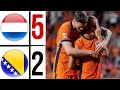 ⚪ Netherlands Bosnia herzegovina Highlights uefa nations league | Joshua Zirkzee Goal,Gakpo, simons