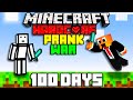 I Survived 100 Days in a Prank War on Hardcore Minecraft... Minecraft Hardcore 100 Days DUO