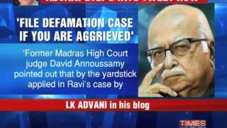 Advani takes a dig at FM's son