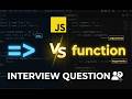 Arrow Functions vs Regular Functions Explained | Interview Question