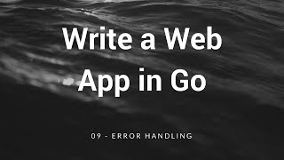 09 - Error handling