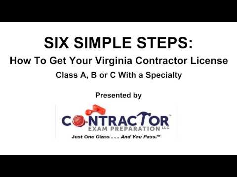 NEW DPOR PROCESS!! 6 Steps: Get a Virginia Contractor License Class A, B, C NEW DPOR PROCESS!! 6 Steps: Get a Virginia Contractor License Class A, B, C