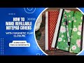 How to make Refillable Note Pad Covers with a magnetic flap | Pixels & PaperCrafts