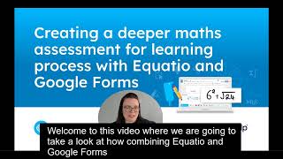 Using Equatio mathspace in Google Forms