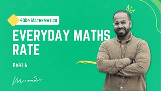 Rate | Everyday Maths | O levels Maths 4024