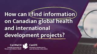 Find information on global health and international development projects with the Project Explorer!