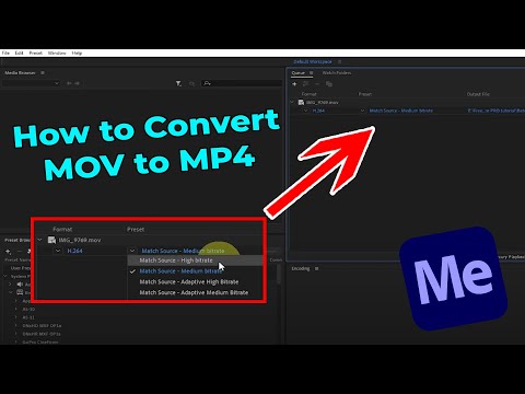 How to Convert MOV to MP4 in Adobe Media Encoder