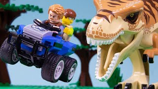 LEGO Jurassic World T-Rex Park Escape STOP MOTION LEGO Dinosaur Escape | LEGO | Billy Bricks