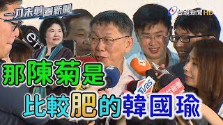 柯文哲反擊段宜康又失言 脫口「陳菊是較肥的韓國瑜」【一刀未剪看新聞】