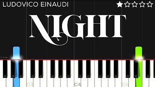 Ludovico Einaudi - Night | EASY Piano Tutorial